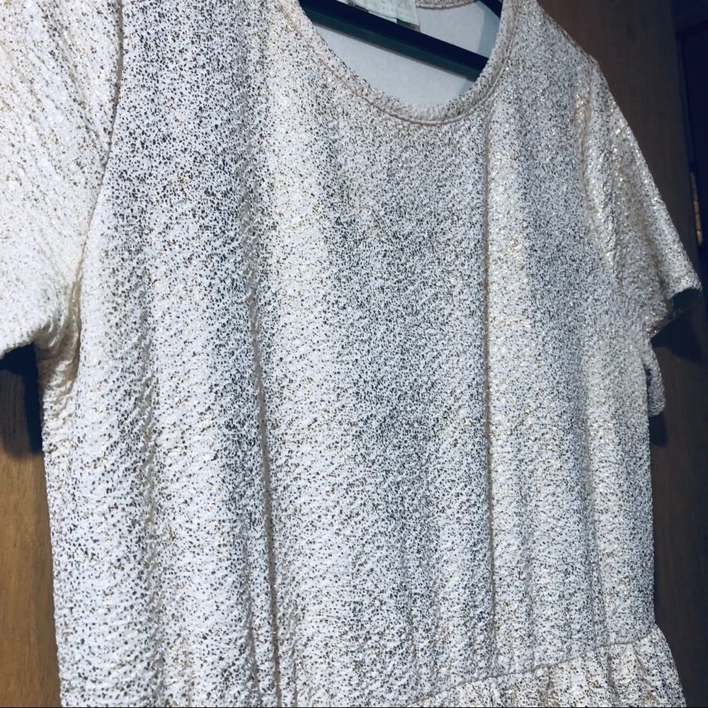 Forever 21 - shimmer white gold dress - Plus size